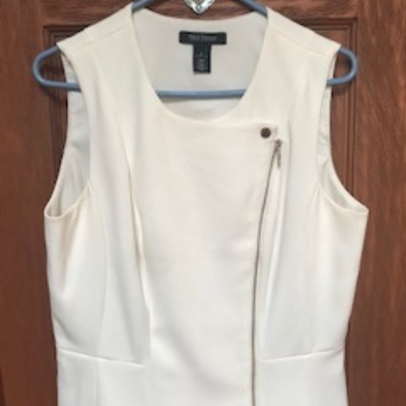 White House Black Market Cream color top and skirt - Picture 1 of 6